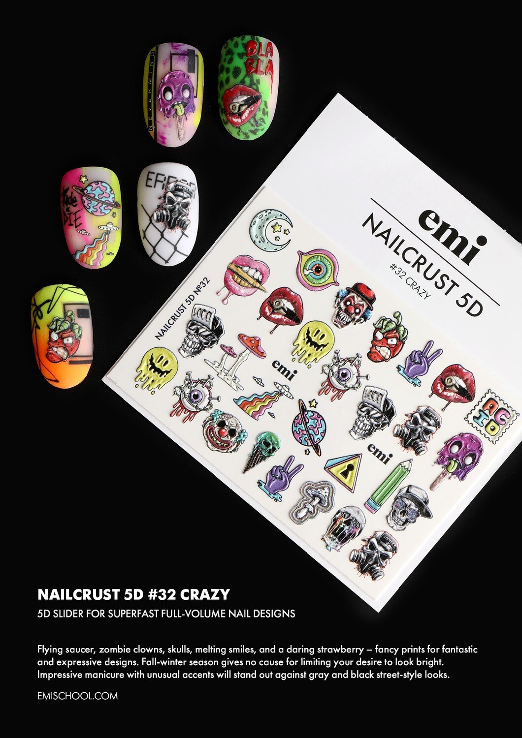 NAILCRUST 5D #32 Crazy