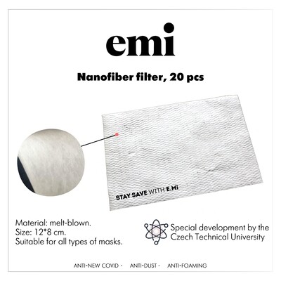 Nanofiber filter, 20 pcs