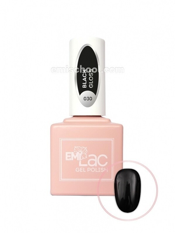 E.MiLac Black Gloss #030, 15 ml.