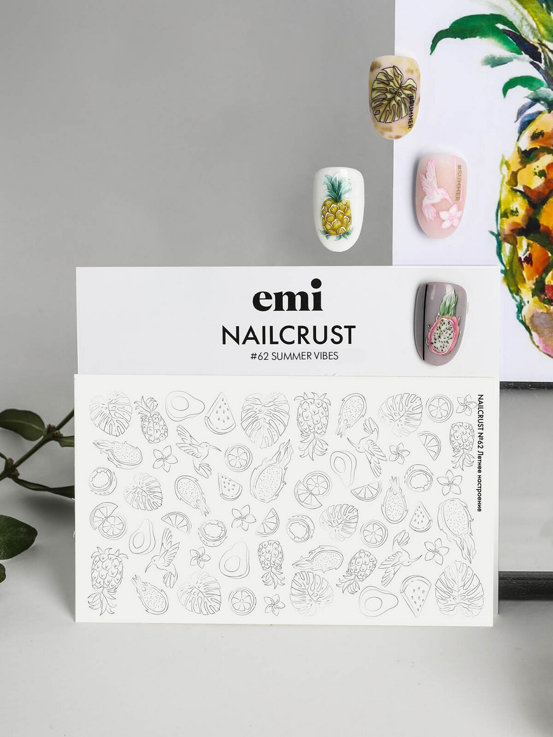 NAILCRUST Pattern Slider #62 Summer Mood