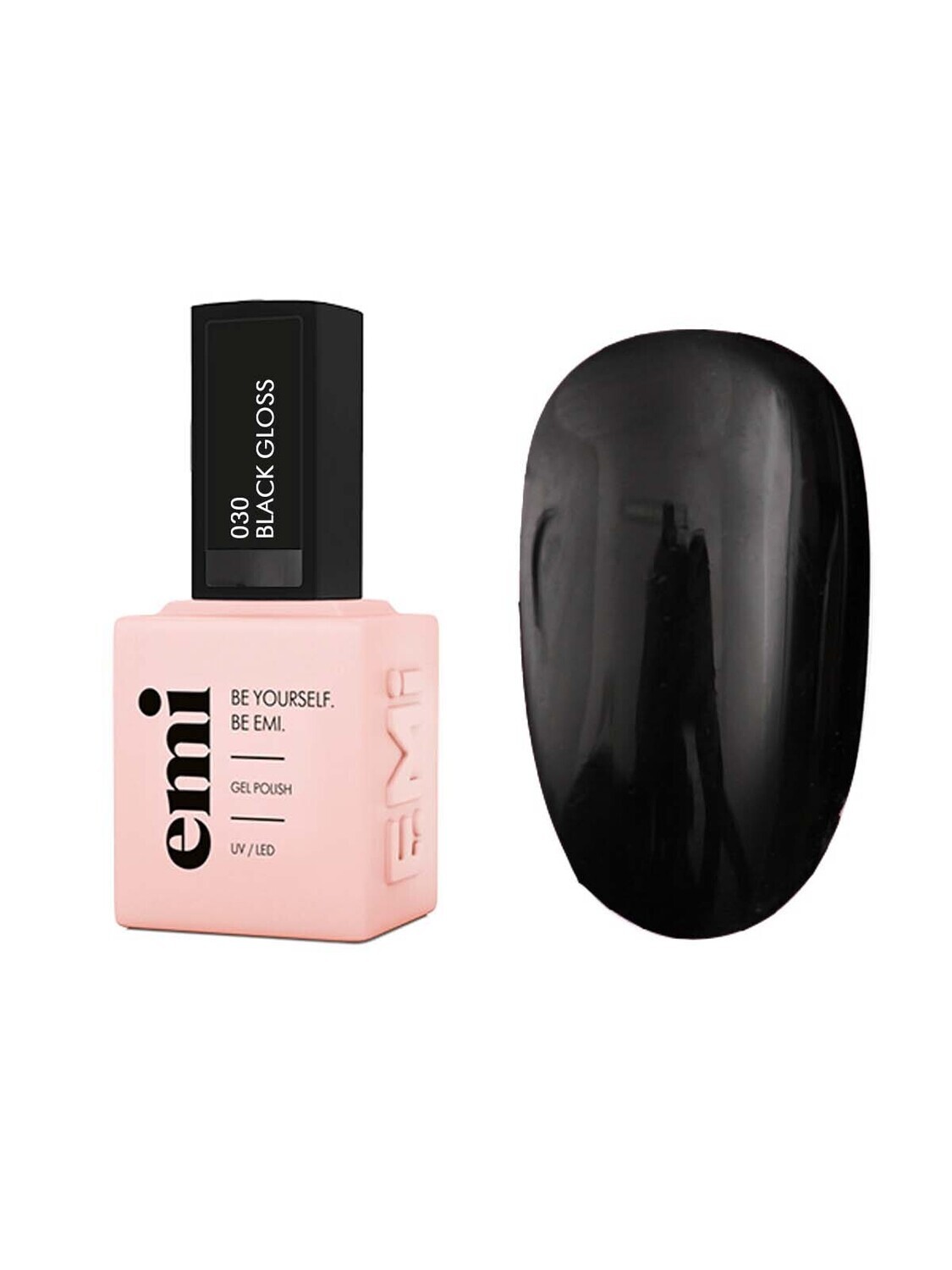 E.MiLac Black Gloss 9 ml. 030
