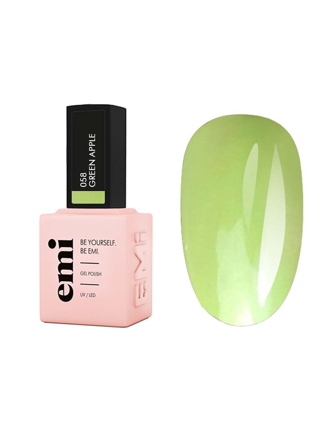 E.MiLac PA Green Apple #058, 9 ml.