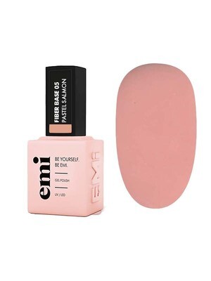 E.MiLac Fiber Basel Gel Pastel Salmon #5, 15 ml.