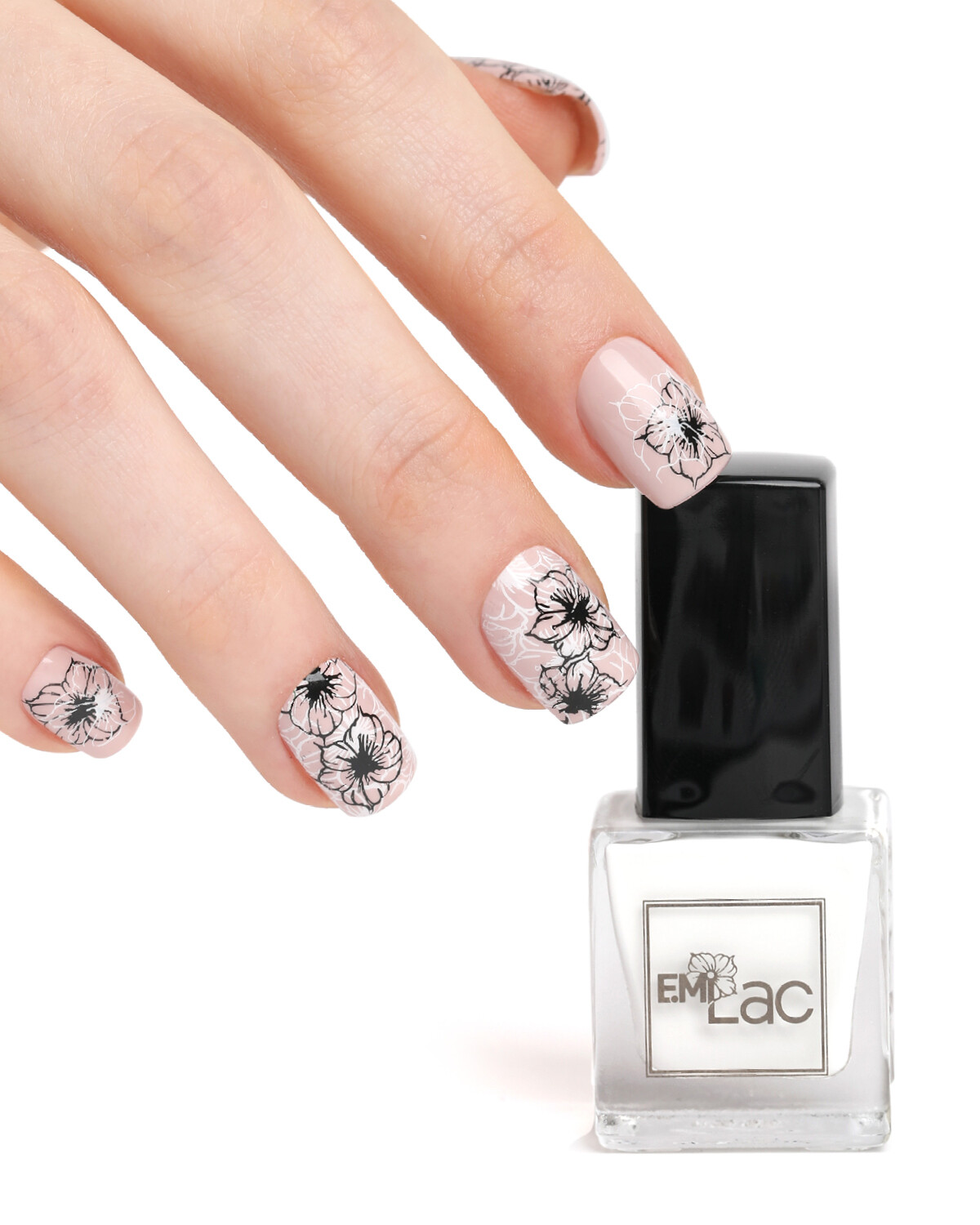 Nail Polish for Stamping White #1, 9 ml.