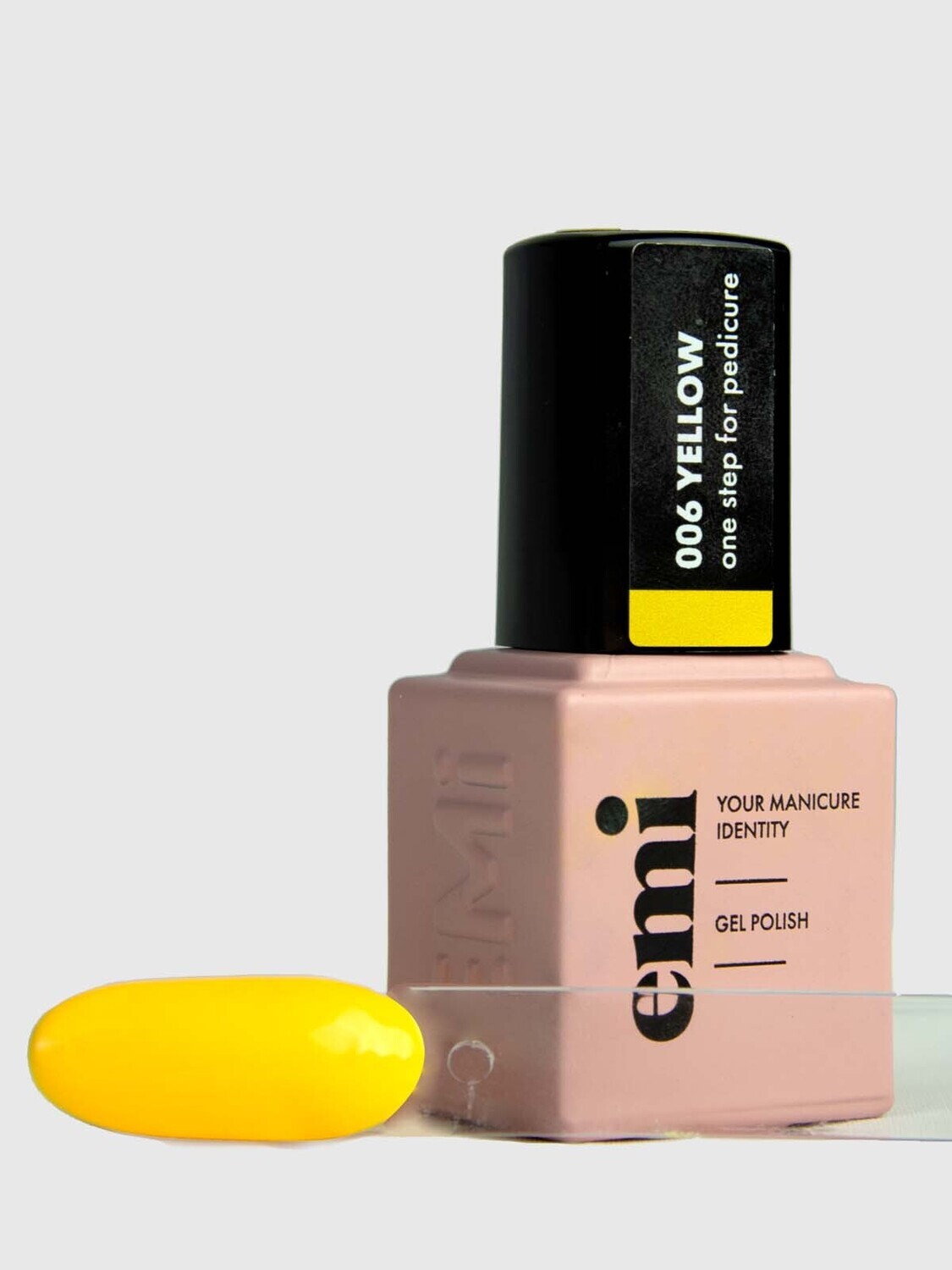 E.MiLac for pedicure Yellow #6, 9 ml.