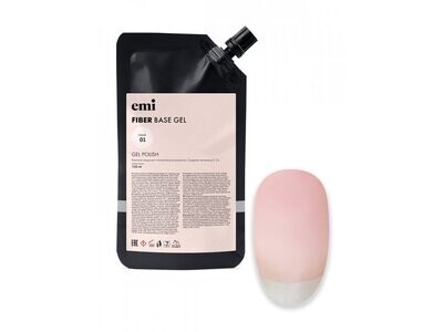 E.MiLac Fiber Base Gel Clear #1, 100 ml.