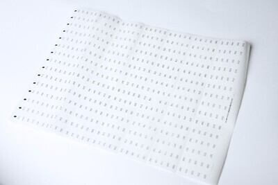Number Labels for Book Chart-Palette