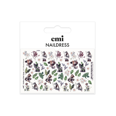 Naildress Slider Design #115 Flower portraits
