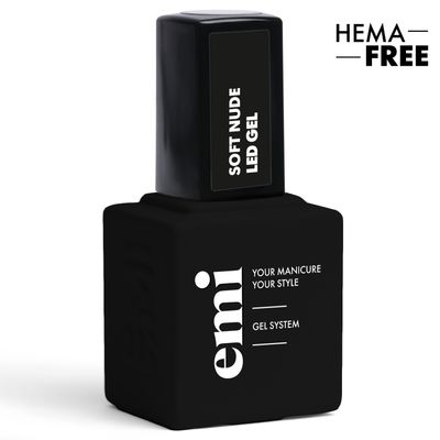 Soft Nude LED Gel in bottle, 9 ml.
