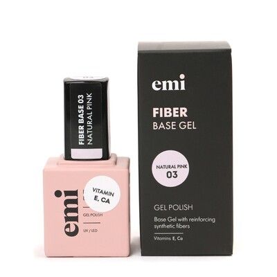 Fiber Base Gel Natural Pink #3, 9 ml.