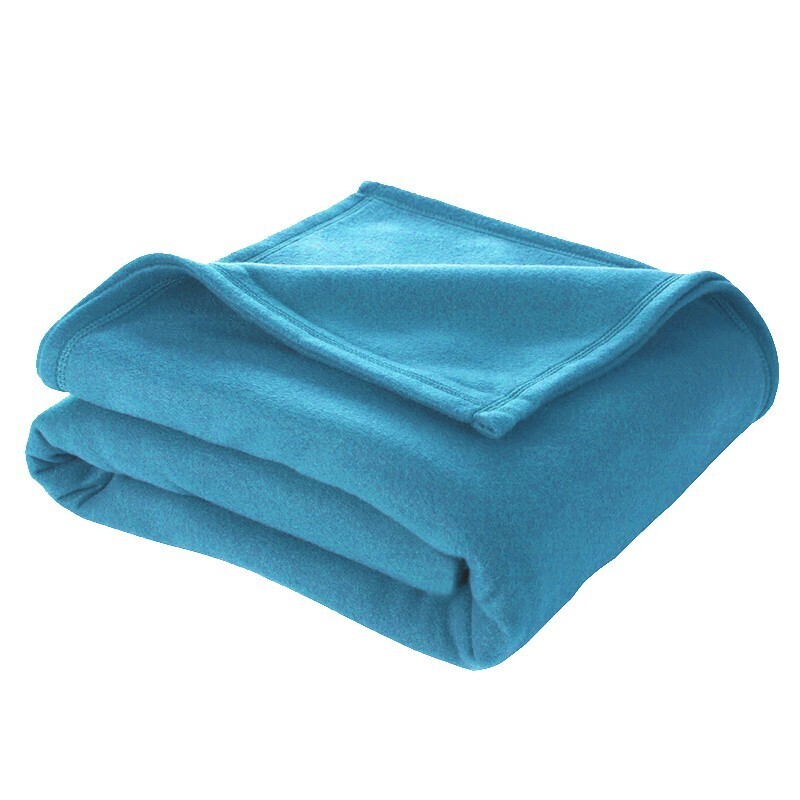 Manta bordada turquesa