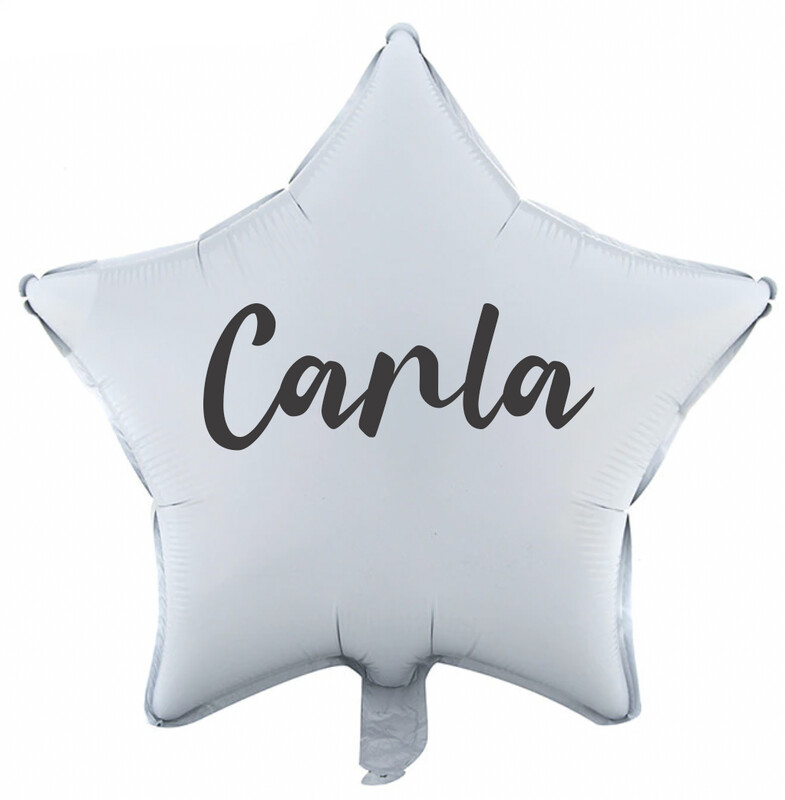 Globo estrella blanca
