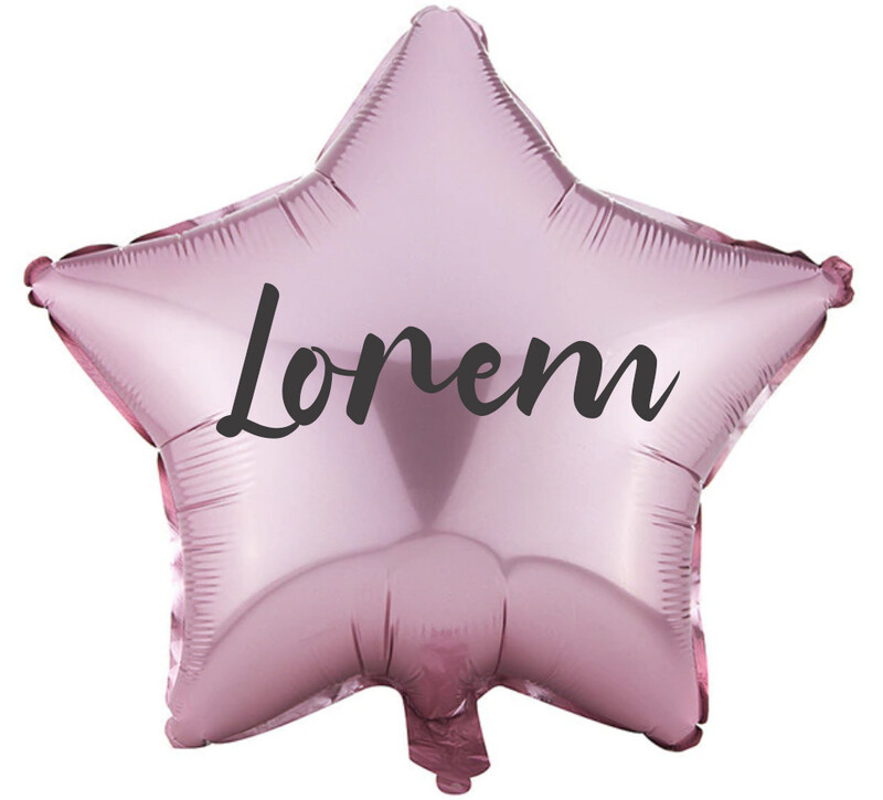Globo estrella rosa
