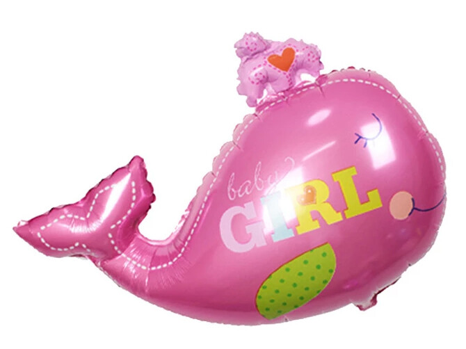 Globo ballena rosa