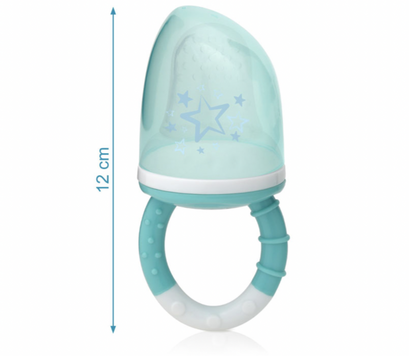 Kiokids Alimentador antiahogo en silicona azul