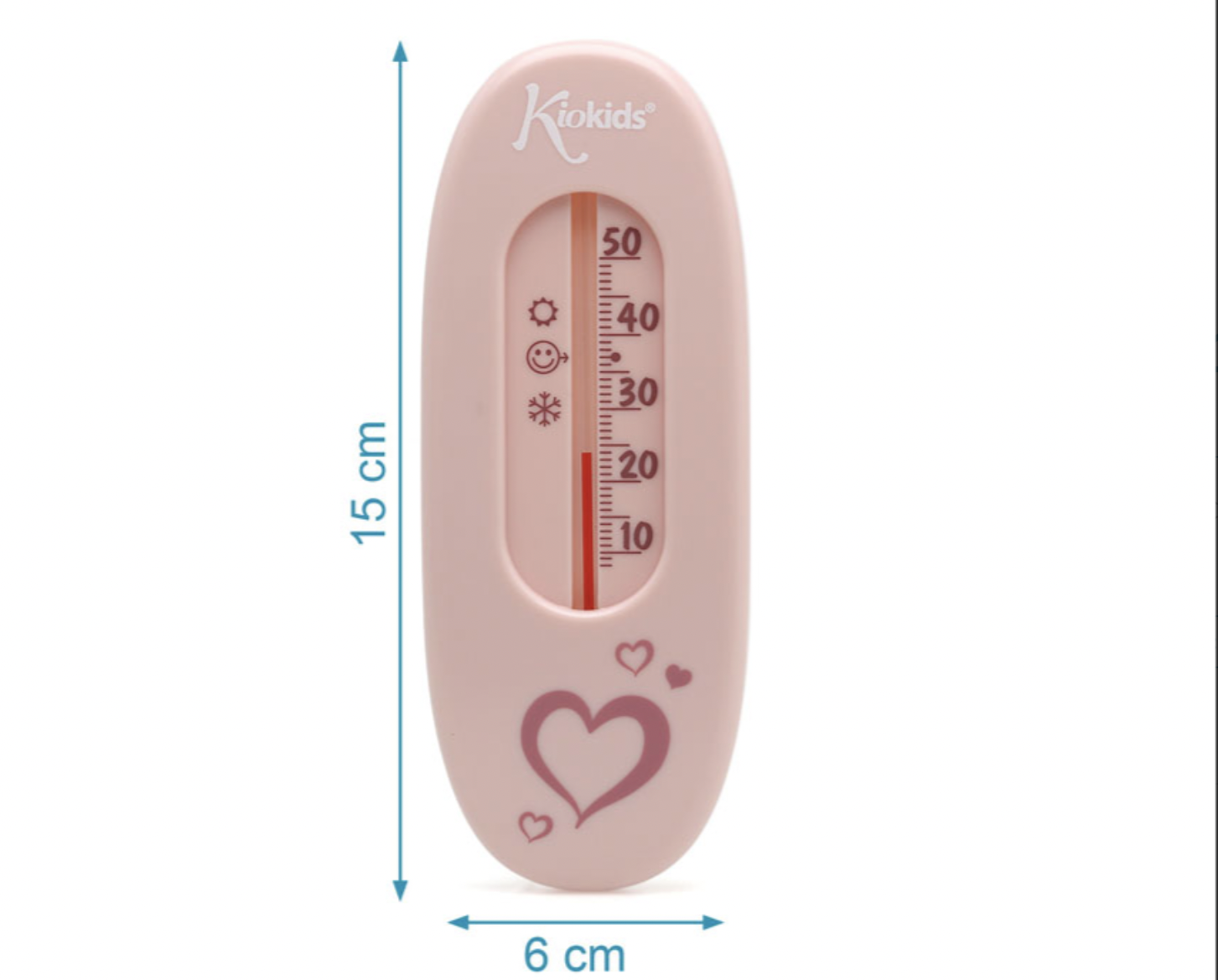 Kiokids termómetro de baño rosa