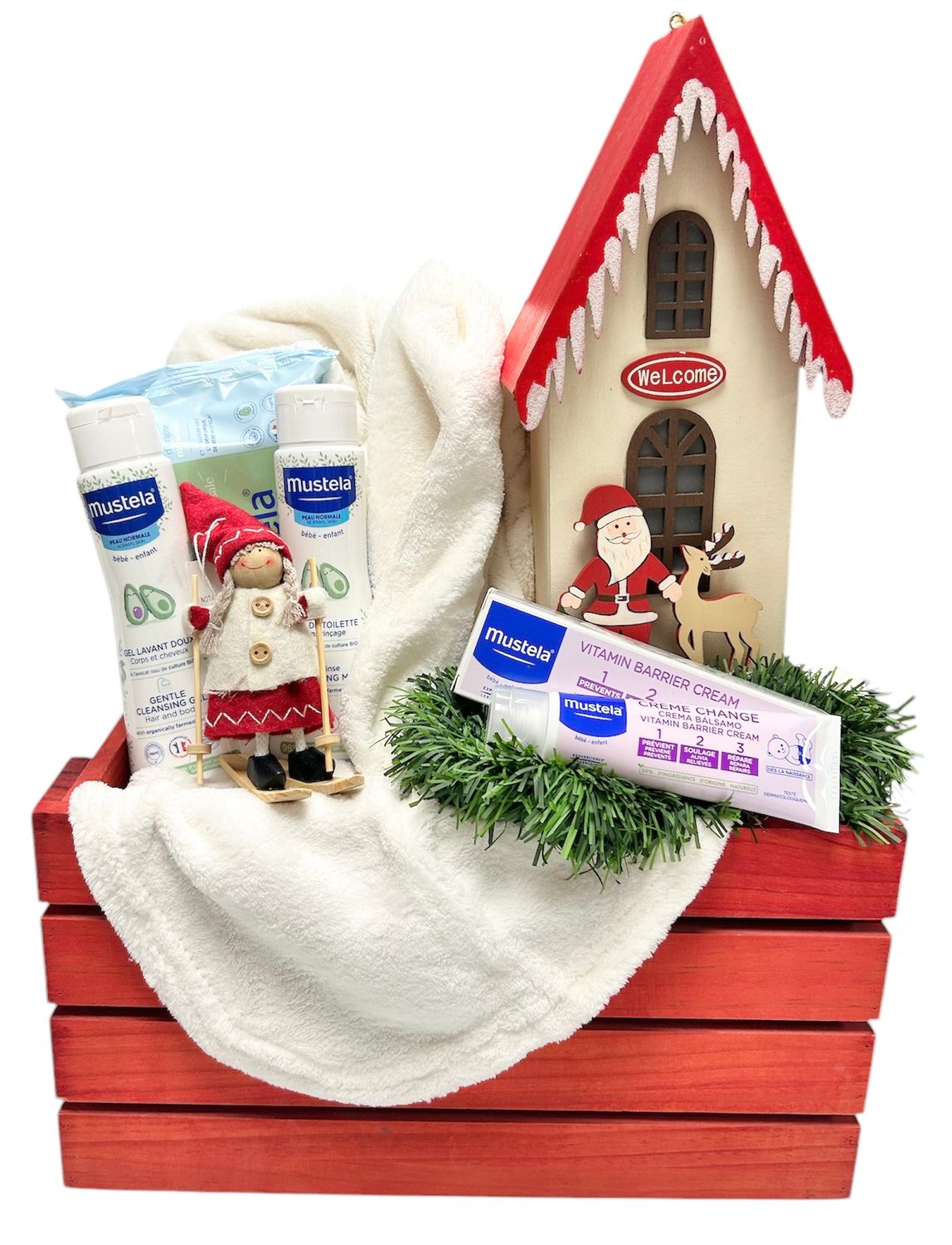 Cesta regalo bebé casita Cesta regalo bebé casita