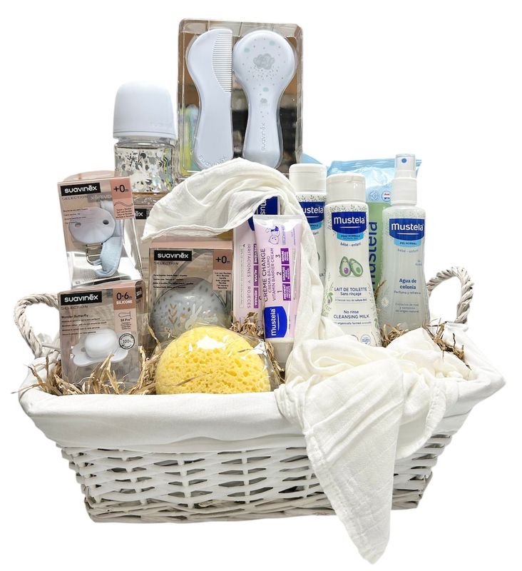 Canastilla bebé Gran set azul