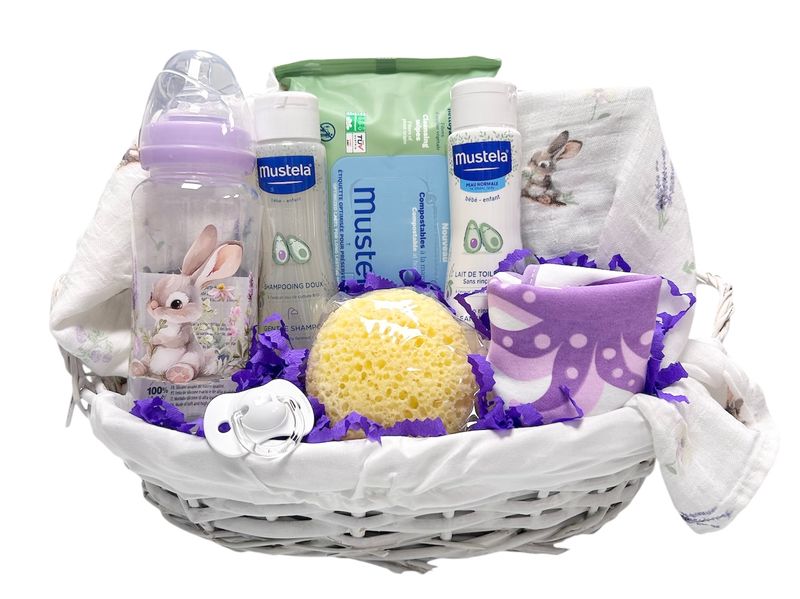 Cesta regalo bebé Violeta