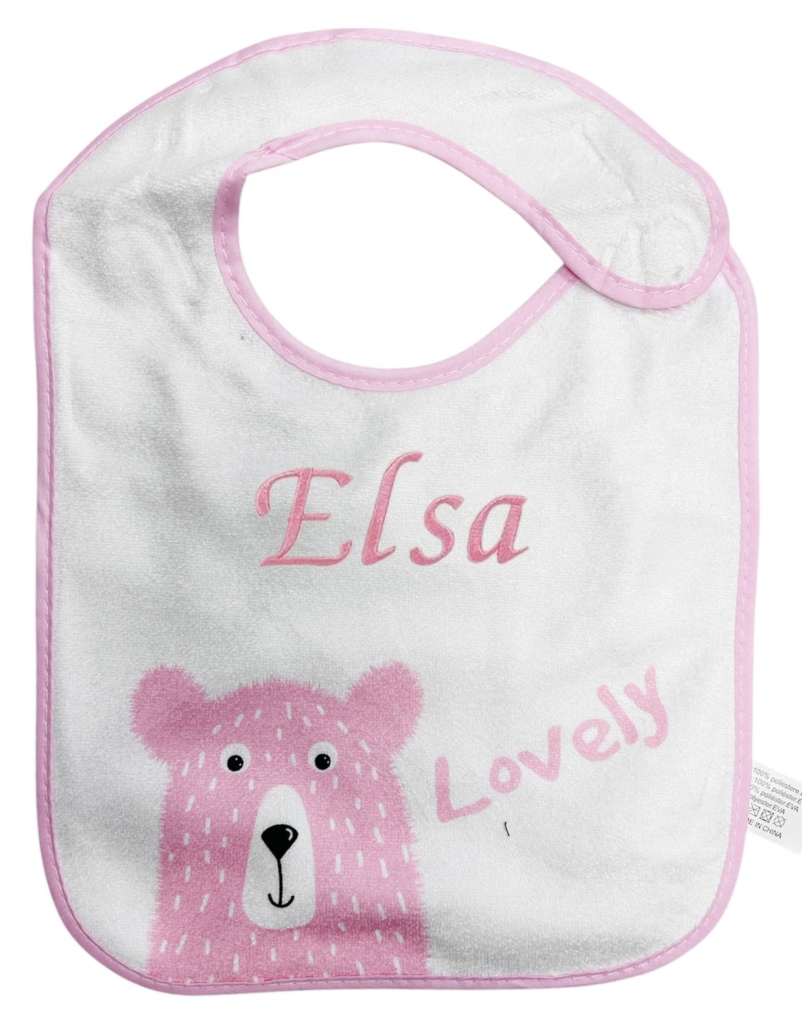 Babero rosa Lovely
