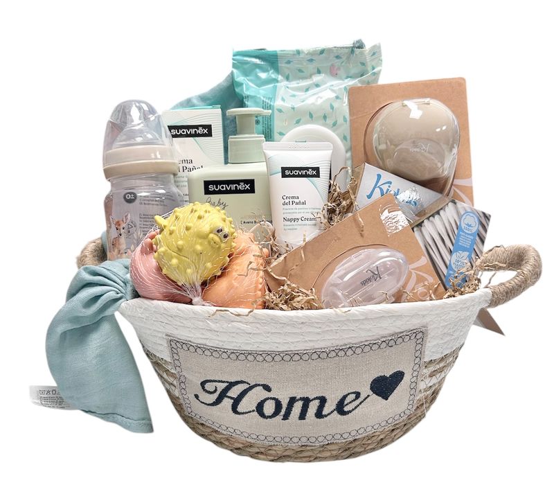 Cesta regalo nacimiento Home
