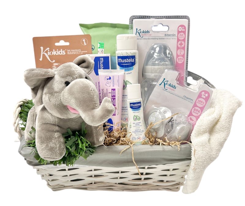 Cesta regalo baby elefante Cesta regalo baby elefante