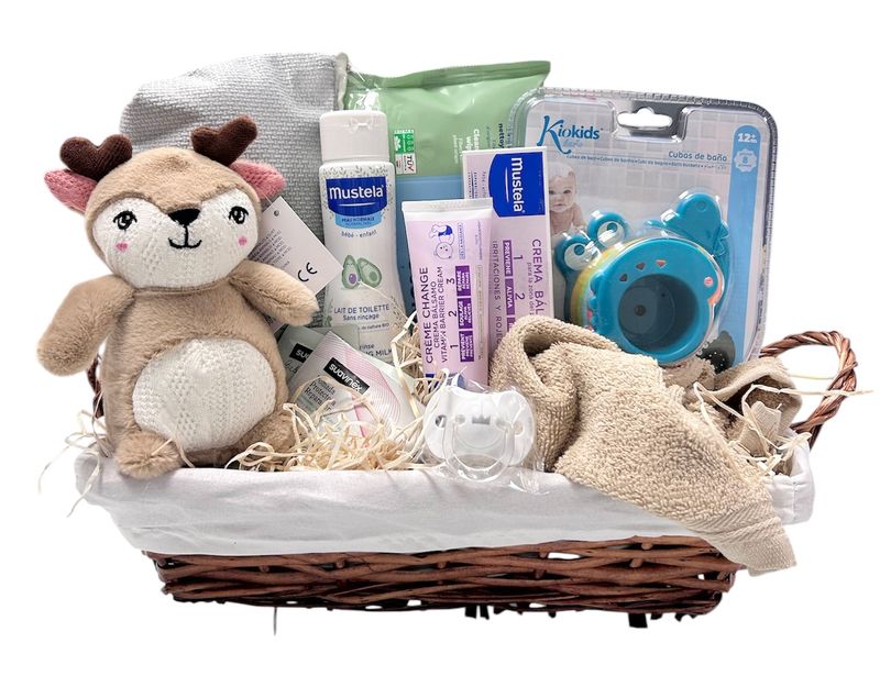 Cesta regalo bebé esencial