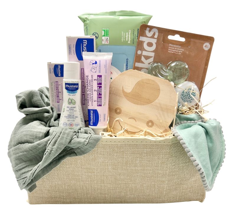 Cesta regalo bebé primeros días