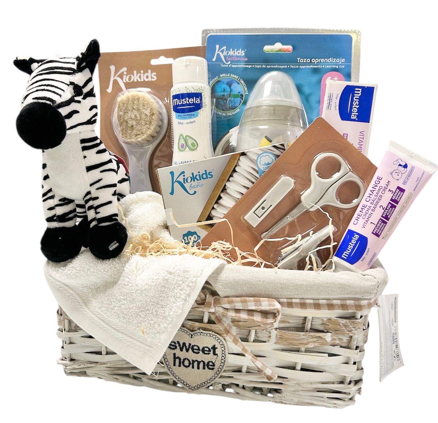 Cesta regalo baby cebra