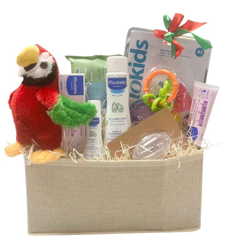 Cesta regalo bebé baby loro