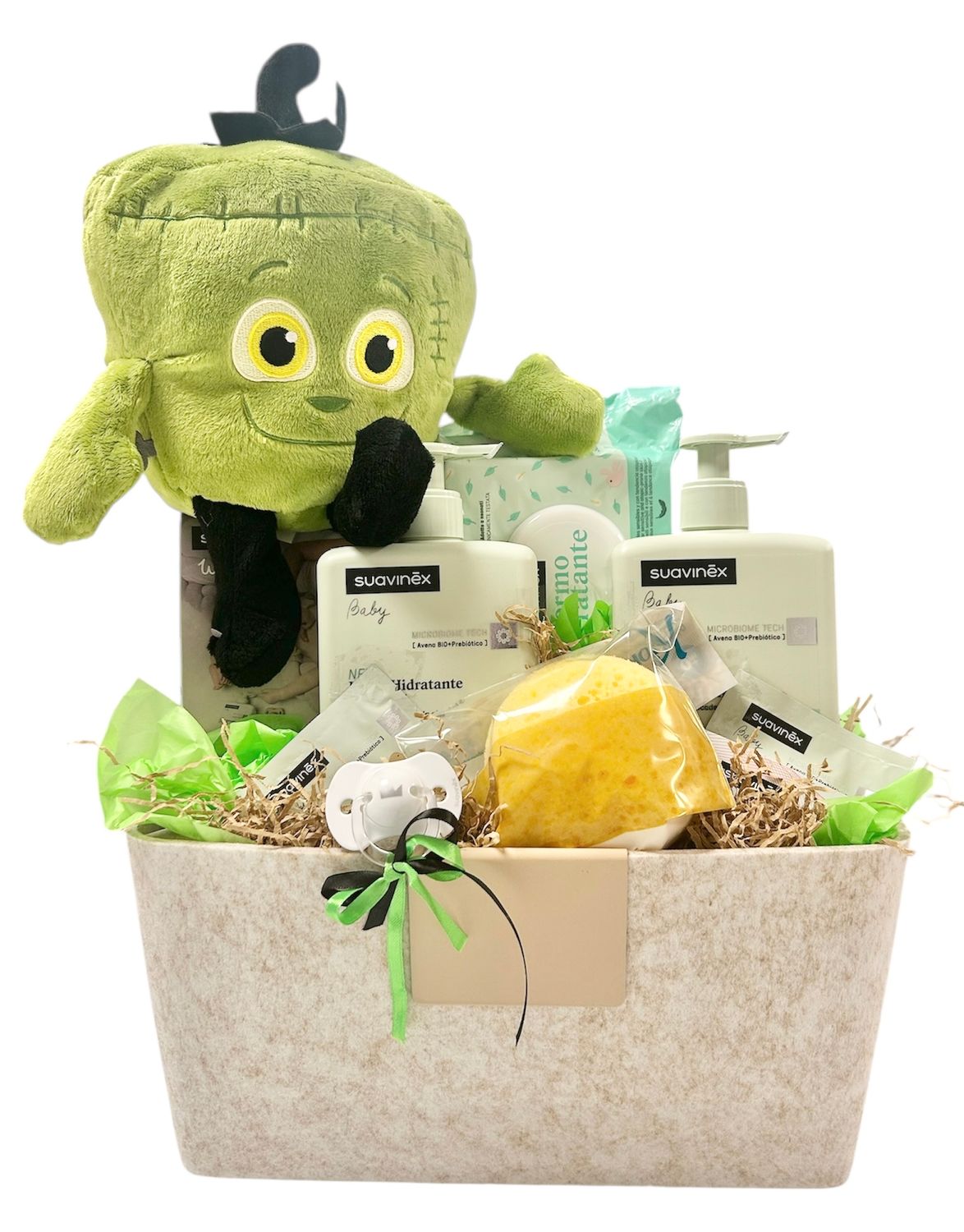 Canastilla regalo nacimiento baby monster