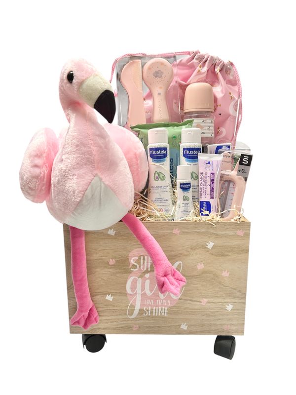 Cesta regalo bebé super girl Cesta regalo bebé super girl
