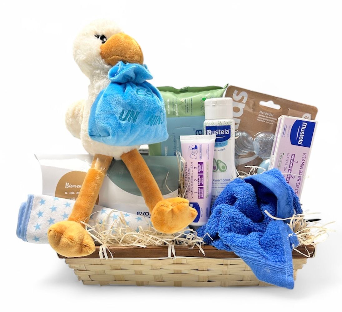 Cesta Evolucriando baby cigüeña azul Cesta Evolucriando baby cigüeña azul