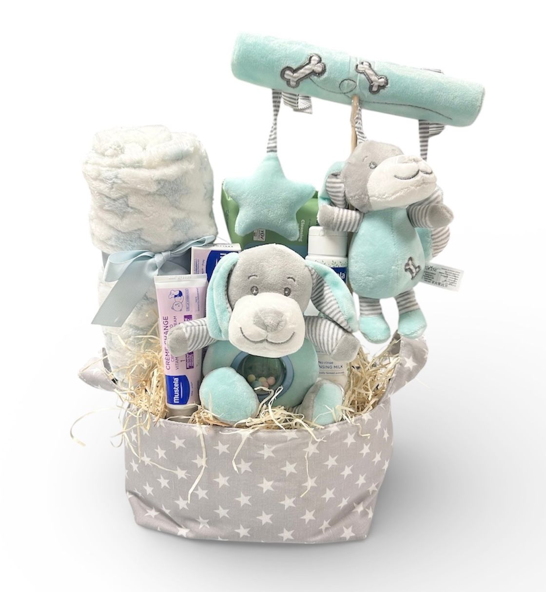 Cesta regalo  nacimiento bebé doggy