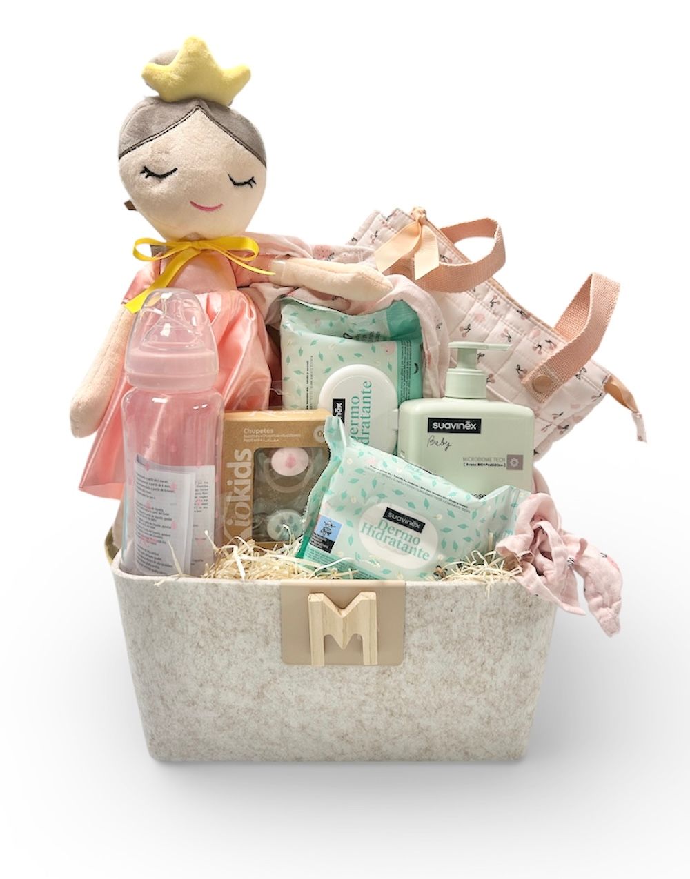 Cesta regalo nacimiento princesa