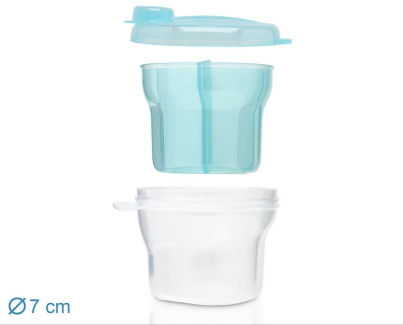 Dosificador leche en polvo azul