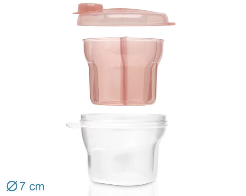 Dosificador leche en polvo rosa