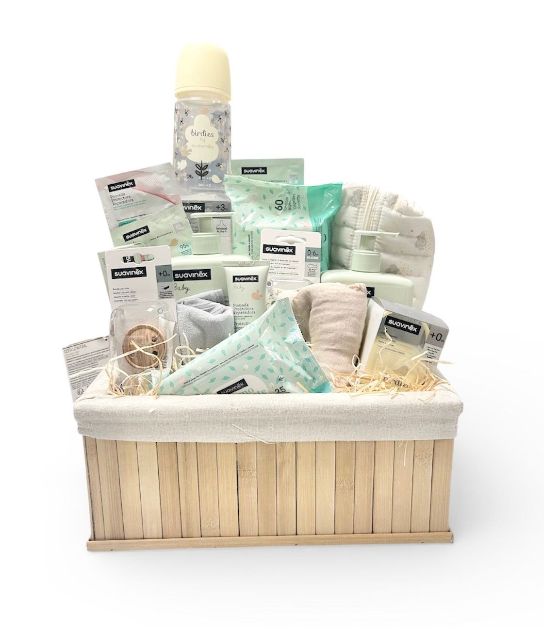 Cesta regalo bebé birdies