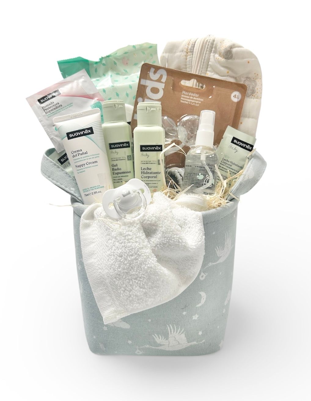 Canastilla nacimiento bebé cariños