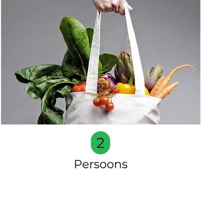2 persoons Groentetas (volledig seizoen) - €13,65 per week