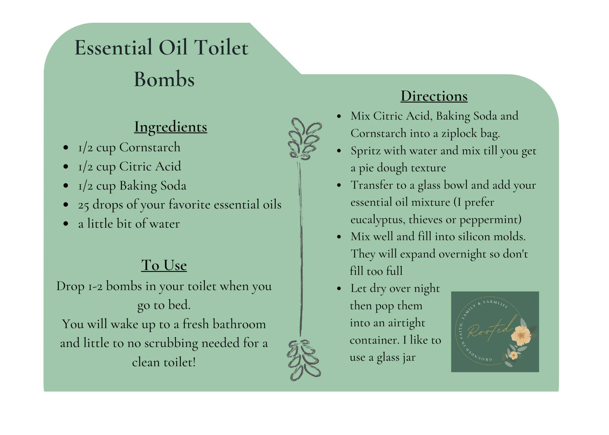 Essential Oils DIY Toilet Bombs