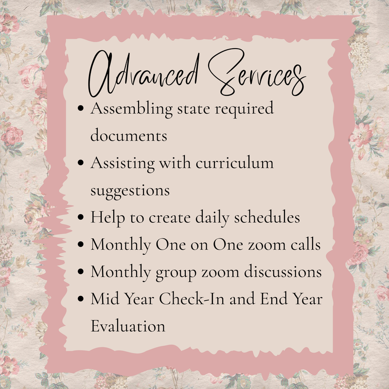 Homeschool Consultation Services - Advanced Option