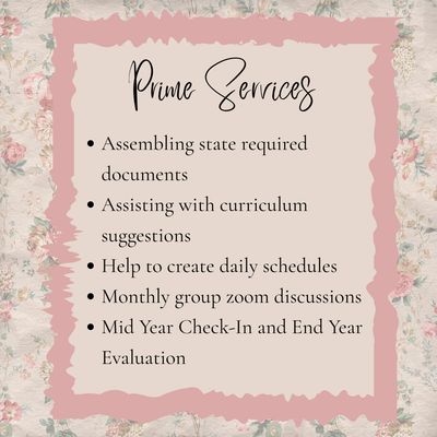 Homeschool Consultation Services - Prime Option