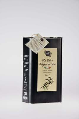 Lattina da 3l di olio extra vergine di oliva.
Cultivar: Coratina.