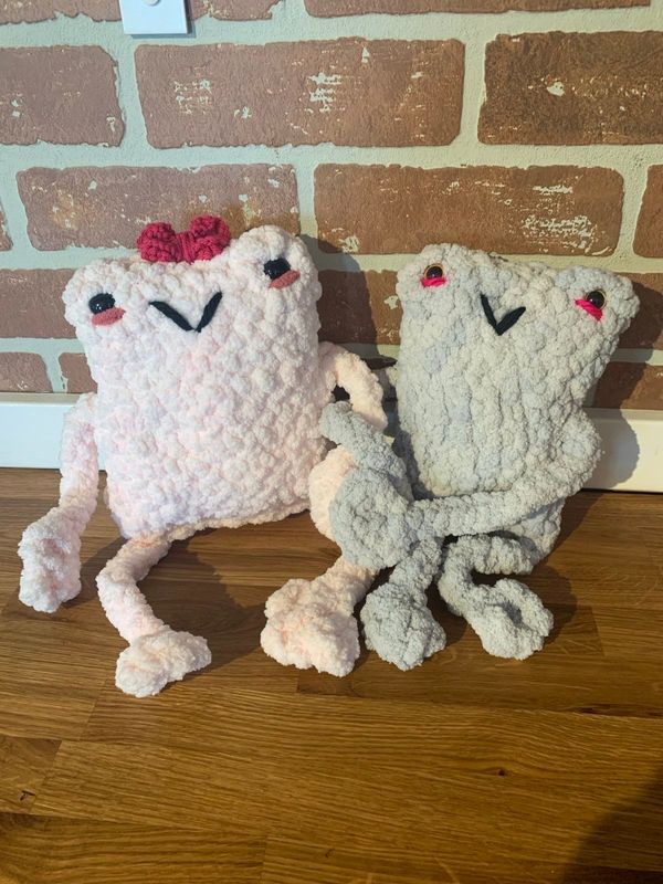 Mr. and Mrs. Hopping Plushies