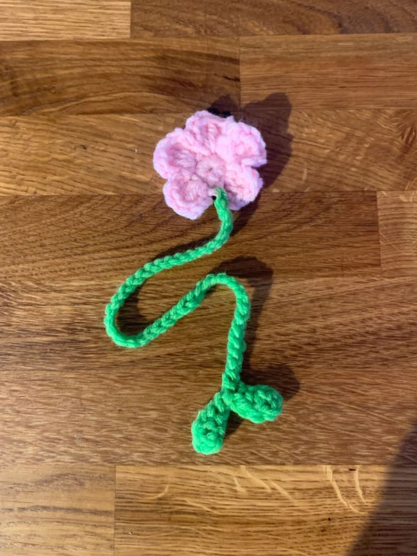 Pink Flower Bookmark