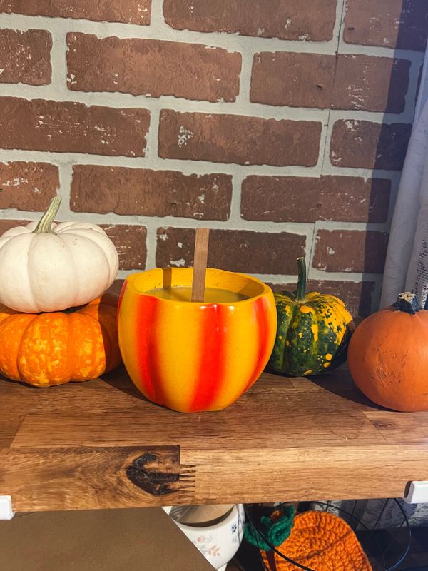 Vintage Pumpkin Candle