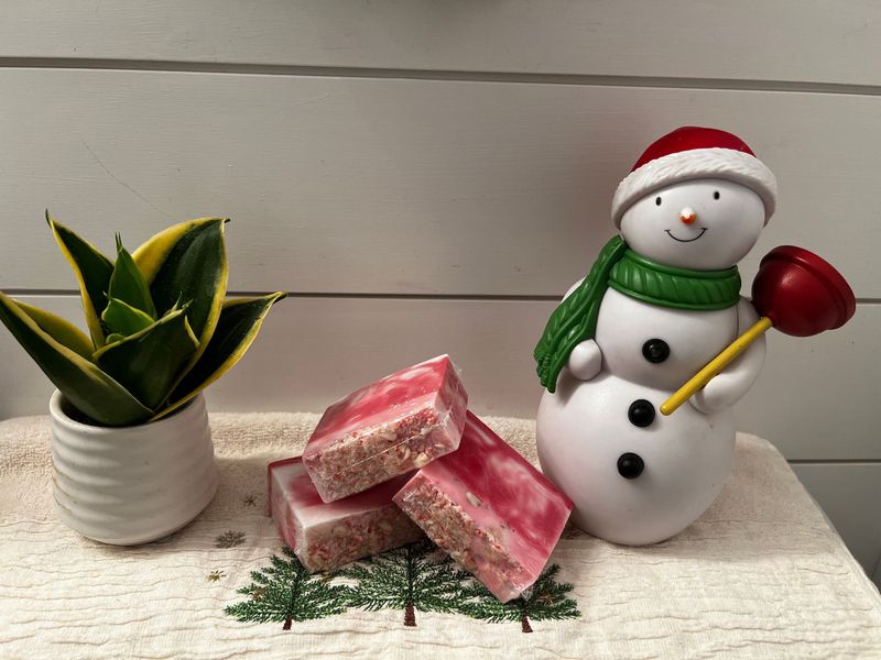 Candy Cane Soap