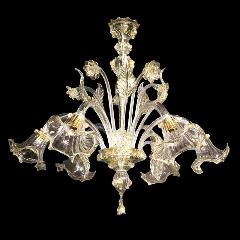 "VIVALDI" Lampadario in vetro di Murano