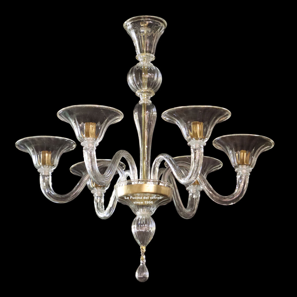 "MODERNO" Lampadario in vetro di Murano